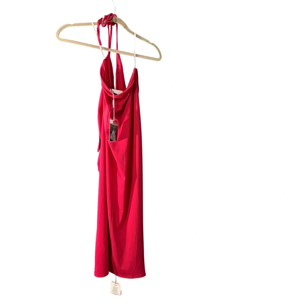 Self-Portrait Ruched Drawstring Jersey Midi Skirt